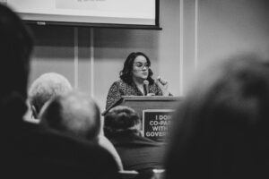 Angelique Contreras School Board District 4 Speaking at Meeting