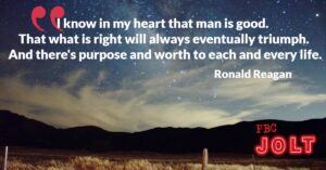 Ronald Reagan Man is good quote