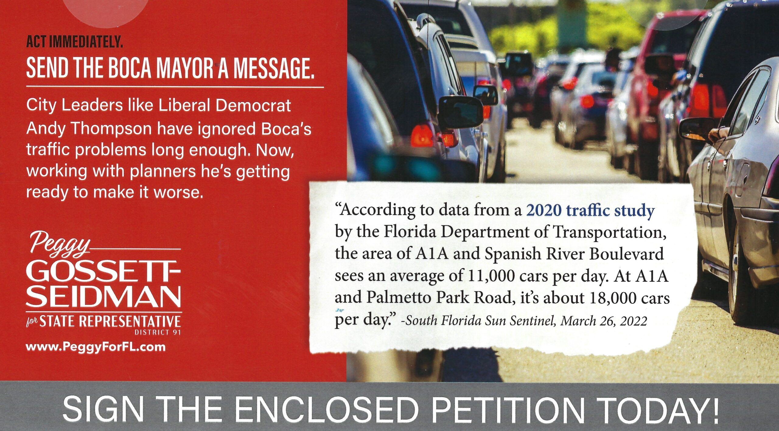 Peggy Gossett-Seidman petition front