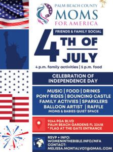 Moms For America July fourth social