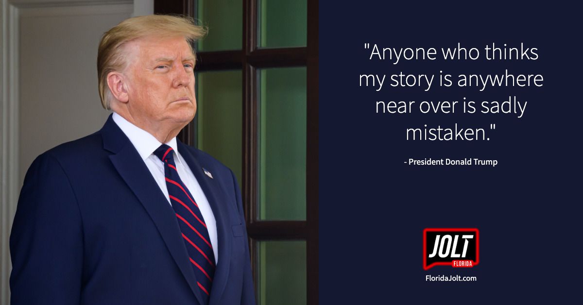 President Donald Trump Quotes - Anyone who thinks my story is anywhere near over is sadly mistaken