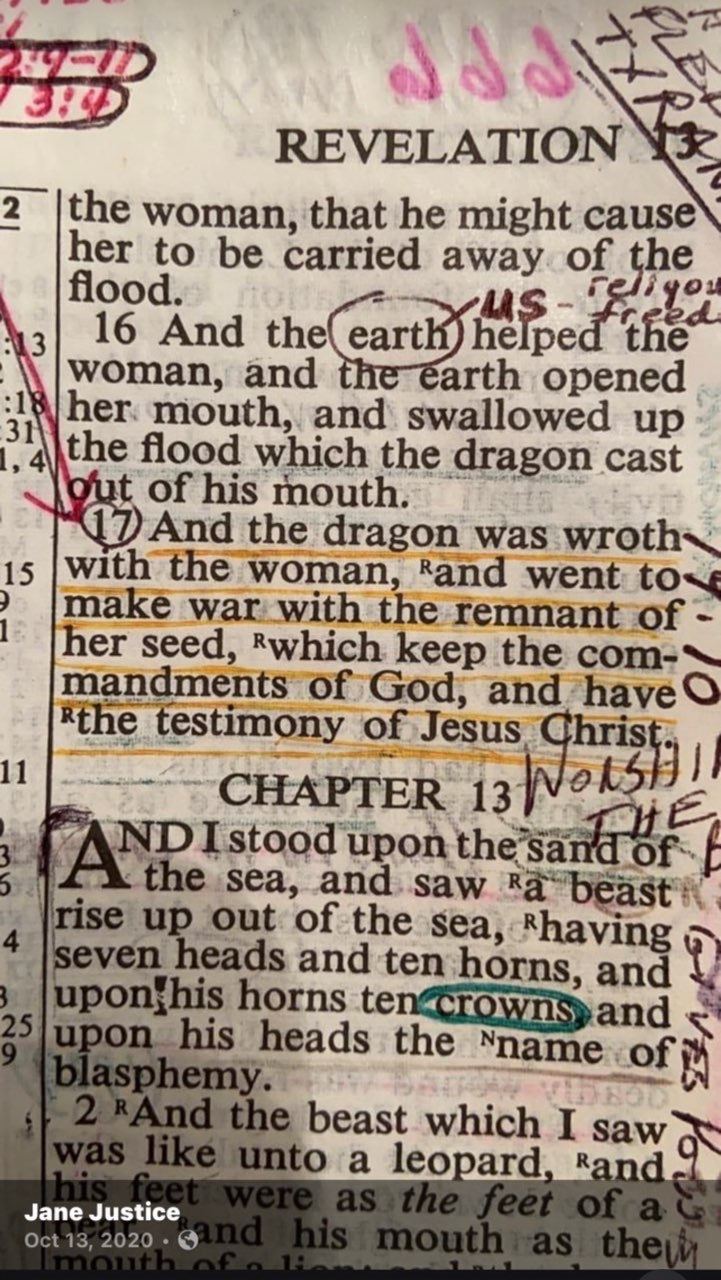 666 Revelation - Jane Justice Image post on social media