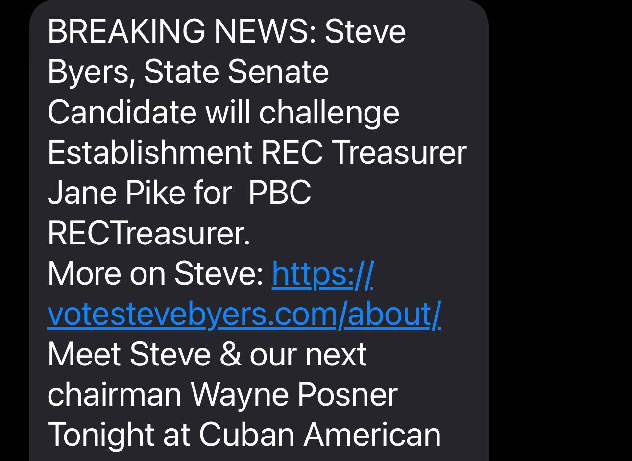 Steve Byers text