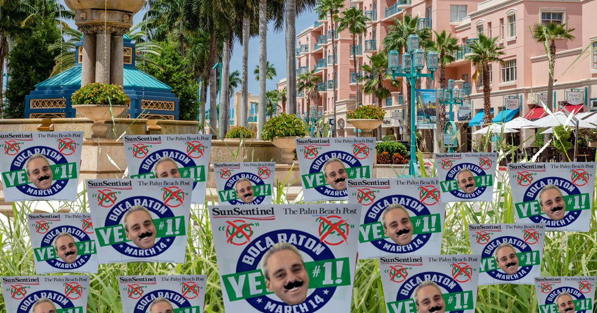 Boca PAC Signs Sprout Like Weeds