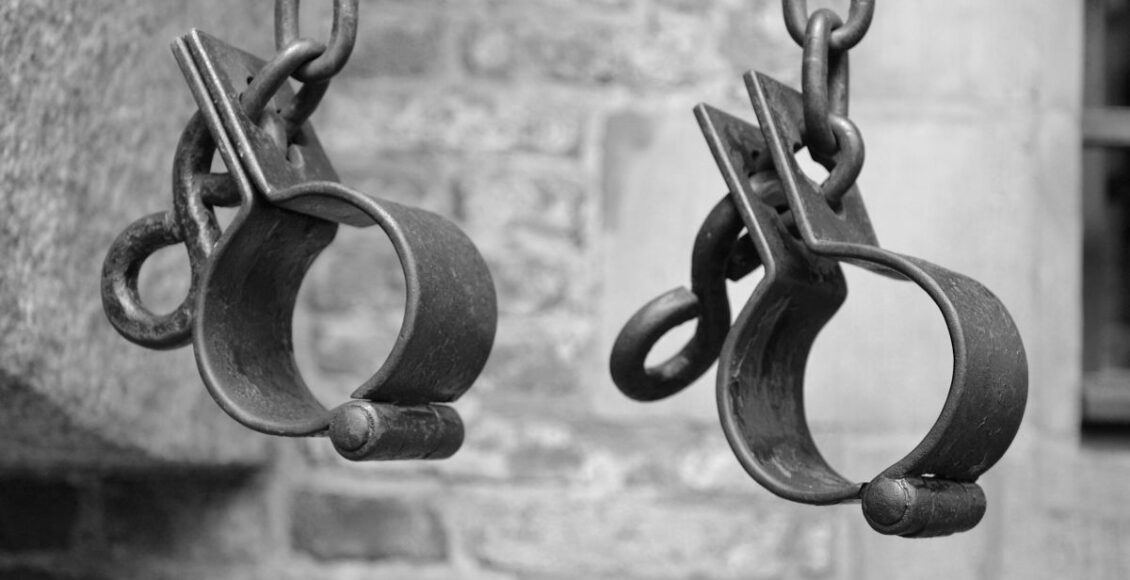 Slavery shackles