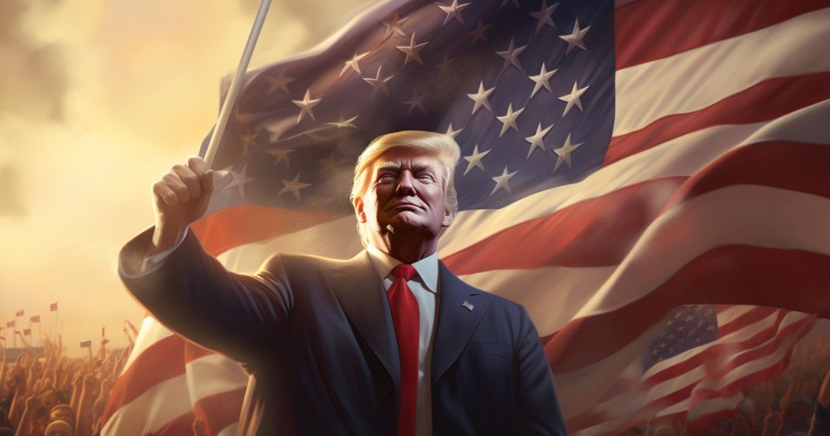 Trump AI flag