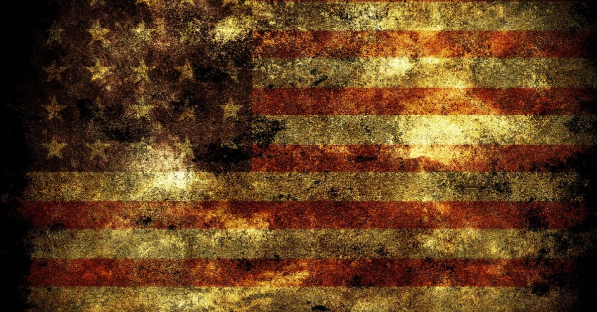 American Flag Grunge