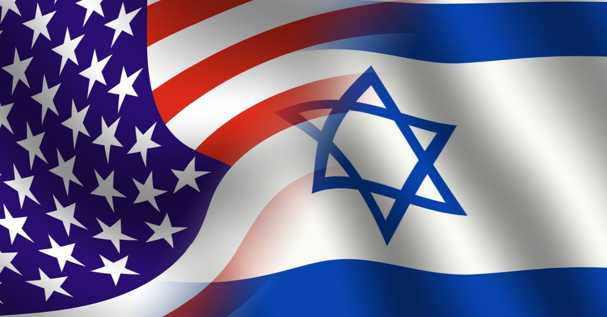 Us and Israel flag